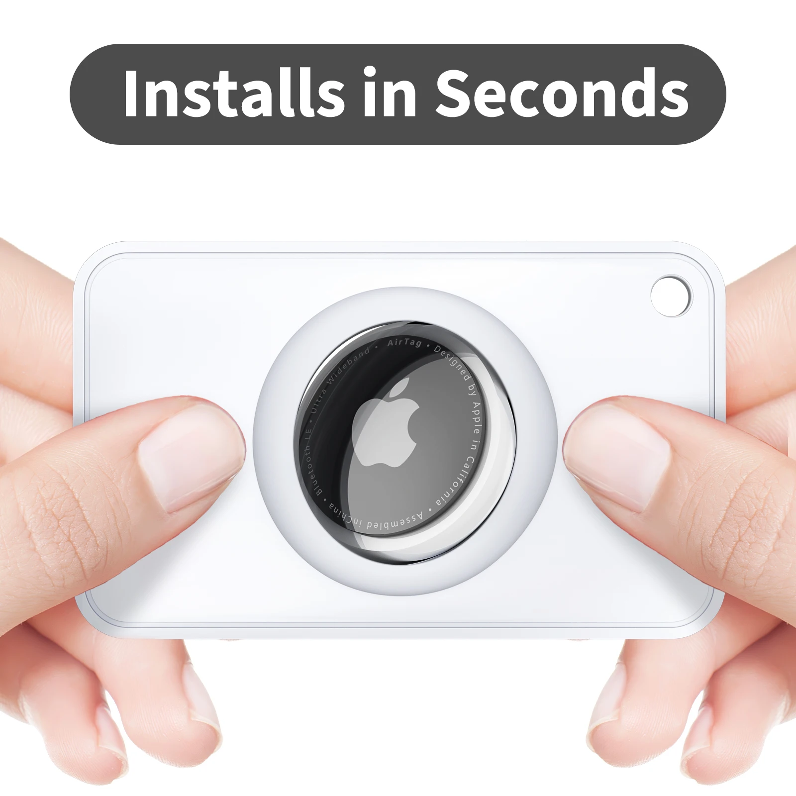 Apple Airtag 지갑 케이스 용 에어 태그 홀더 용 얇은 카드 크기 보호 케이스 지갑 GPS 트래커 Airtag 커버 로케이터 홀더