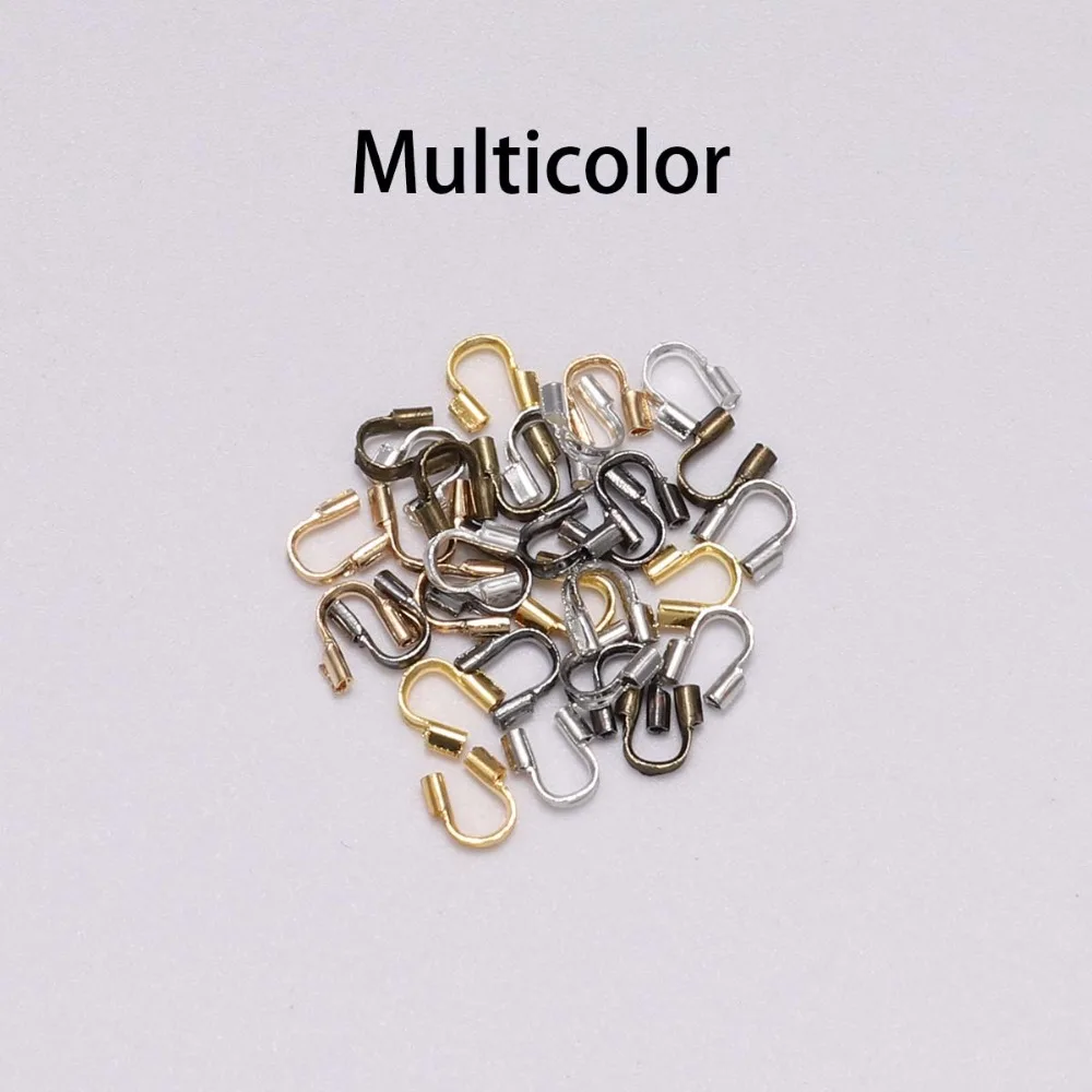 30-100pcs 4.5x4mm 와이어 프로텍터 와이어 가드 가디언 프로텍터 루프 U 모양 액세서리 보석 만들기위한 걸쇠 커넥터