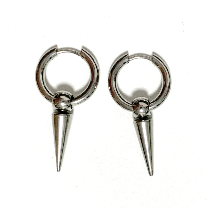 고스 쥬얼리 리벳 타이거 네일 귀걸이 그런지 락 액세서리 펑크 체인 귀걸이 여성 펑크 매력 패션 귀걸이 미적