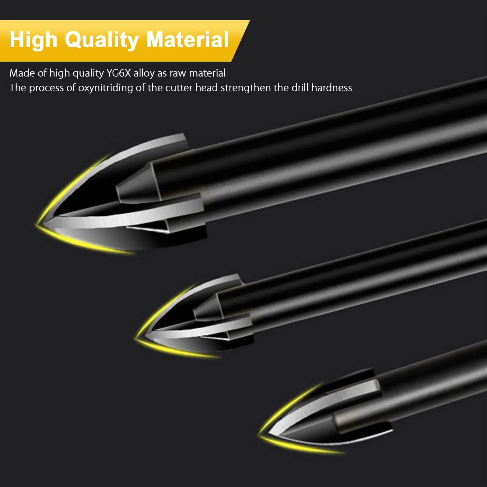 1Pc 다이아몬드 드릴 비트 구멍 톱 세트 타일 콘크리트 벽돌 유리 세라믹 나무 금속 돌 4-12mm 목공 도구 Dropshipping