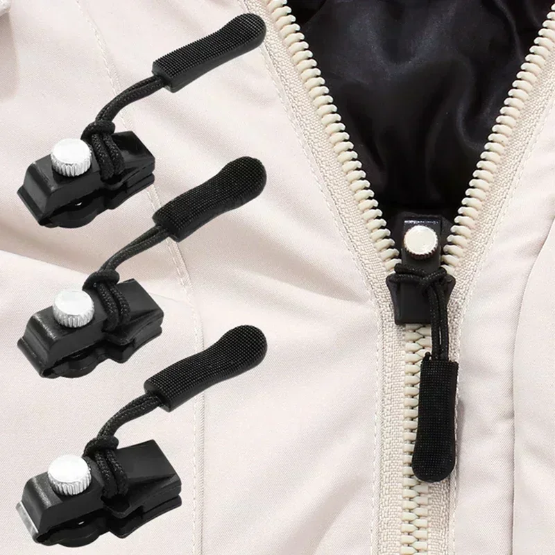 24/3pcs 유니버설 분리형 금속 지퍼 슬라이더 풀러 분리형 인스턴트 수리 키트 의류에 대 한 DIY 교체 레버 잠금 장치