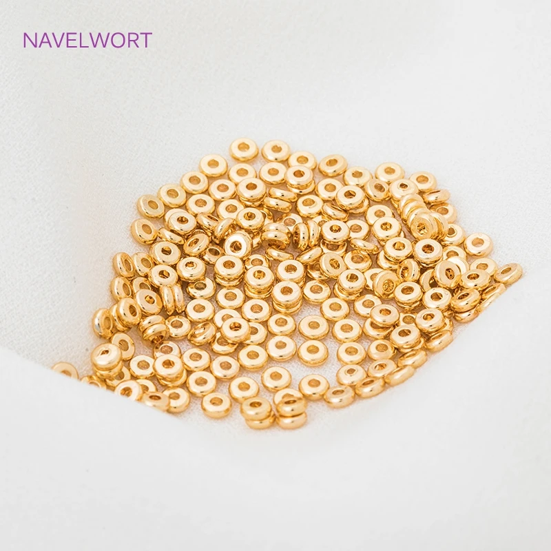 팔찌 만들기, 구슬 분리기, 보석 피팅, DIY 보석 만들기 용품에 대한 18k 골드 도금 스페이서 비즈 도매