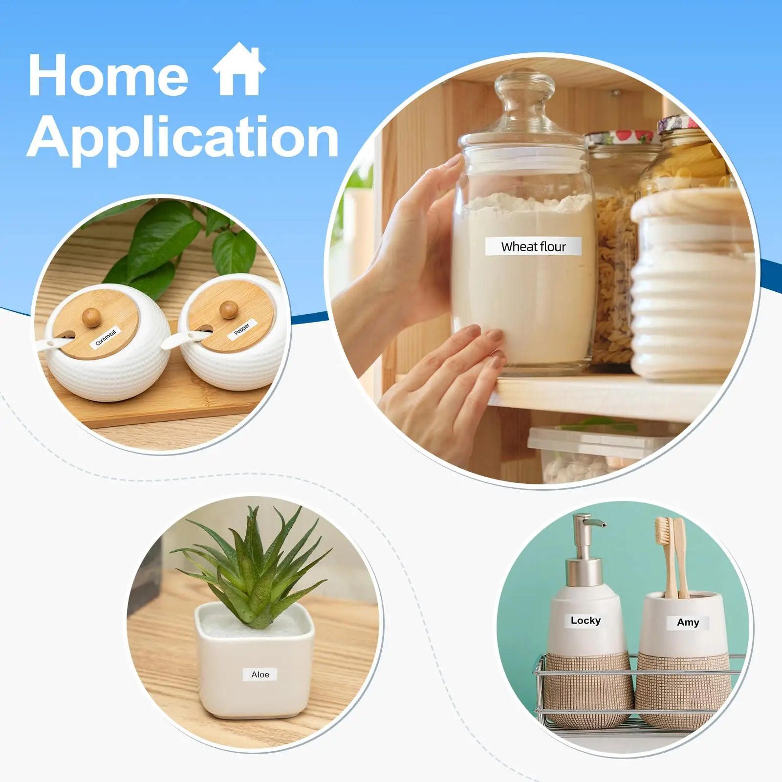 6/9/12/18/24mm 라벨테이프 리본끈 TZE231 TZE241 TZE251 TZE221 화이트 라미네이션 리본  형제 PT-H100/PTD600 호환