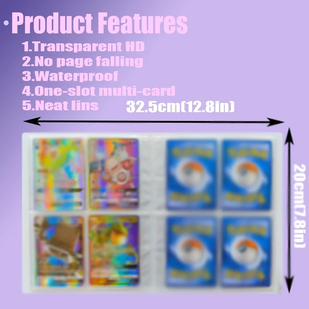 새로운 Charizard 홀더 바인더 컬렉션 폴더 포켓몬 앨범 240Pcs 카드 도서에 대한 애니메이션 카드 수호자 노트북