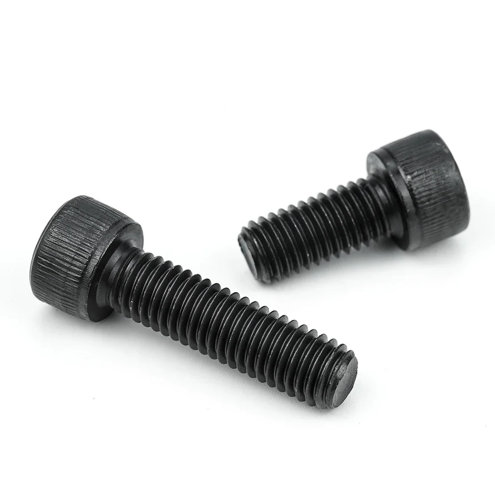 NINDEJIN 육각형 육각 소켓 캡 헤드 나사 볼트 M1.6 M2 M2.5 M3 M4 M5 M6 M8 M10 12.9 등급 탄소강 알렌 나사 DIN912