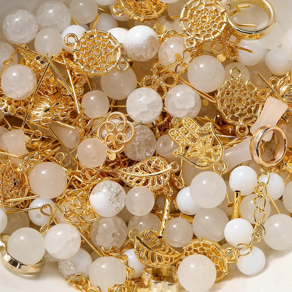 30-50 그램/몫 혼합 유리 구슬 금속 펜던트 스페이서 구슬 쥬얼리 액세서리 DIY 팔찌 목걸이 구두 쥬얼리 만들기
