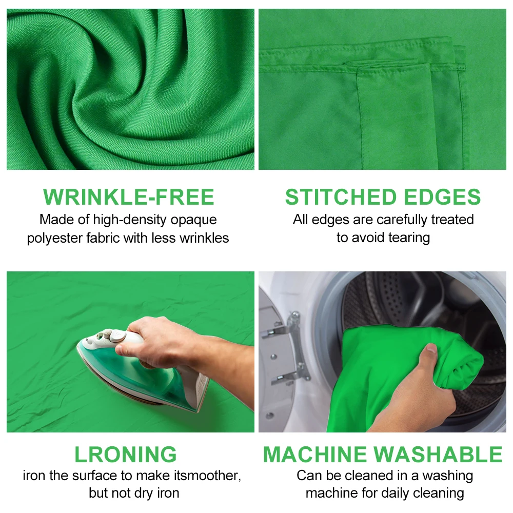 사진 배경을위한 배경 화이트/블랙/블루/그린 스크린 크로마 키 모슬린 스튜디오 사진 촬영 배경 천 종이