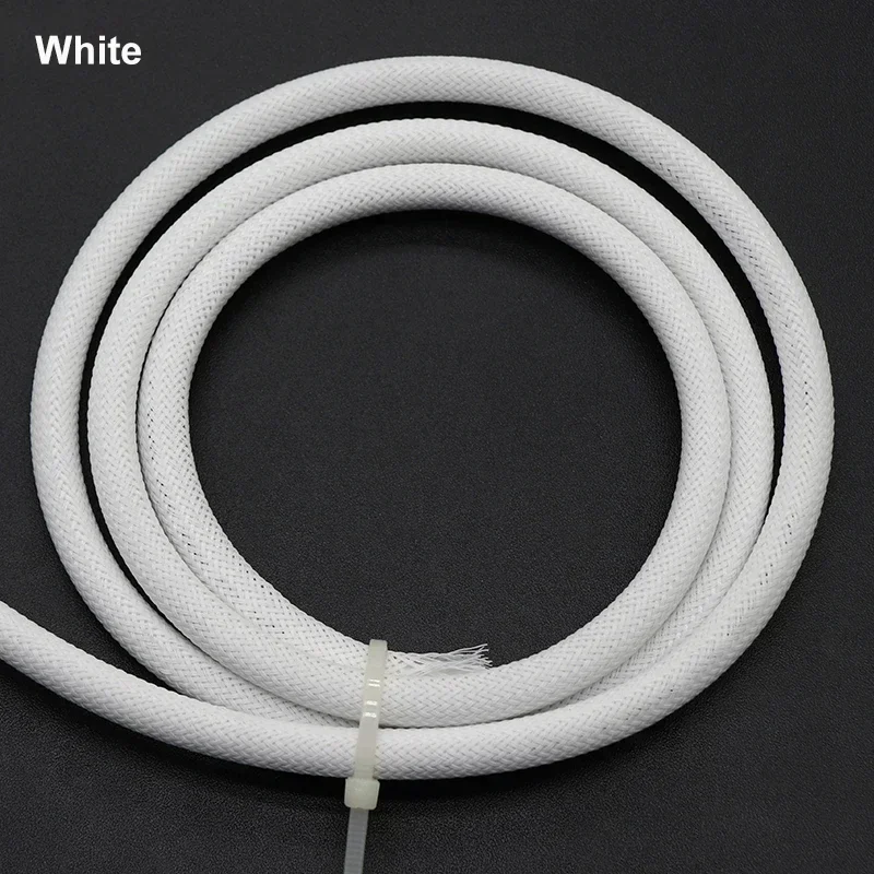 1~50M PET 편조 케이블 슬리브 2mm-60mm 확장 가능한 고밀도 절연 라인 보호 와이어 랩 외장 케이블 용 뱀 피부