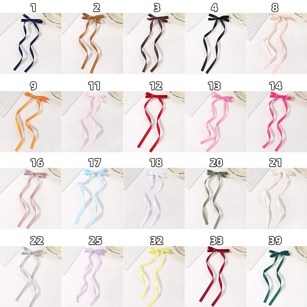 여성용 원단 헤어 활, 리본 헤어 클립, 머리 장식, 블랙 화이트 활 탑 클립, 여성 헤어 액세서리, 2 개