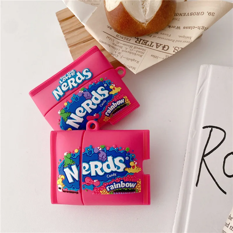 Airpods Pro 2 용 3D 귀여운 만화 크리 에이 티브 이어폰 케이스 Airpods 1 2 4 3 2021 용 스낵 캔디 실리콘 소프트 충전 박스 커버