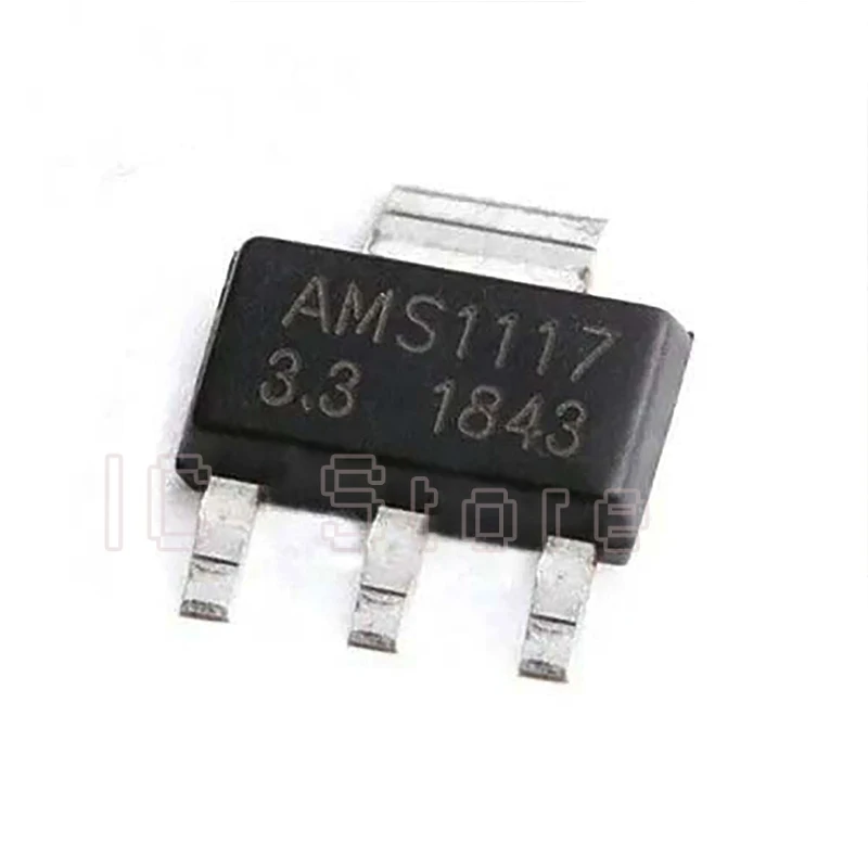20PCS AMS1117 1.2V 1.5V 1.8V 2.5V 3.3V 5V ADJ LM1117 1117 선형 전압 조정기 SOT223 IC New