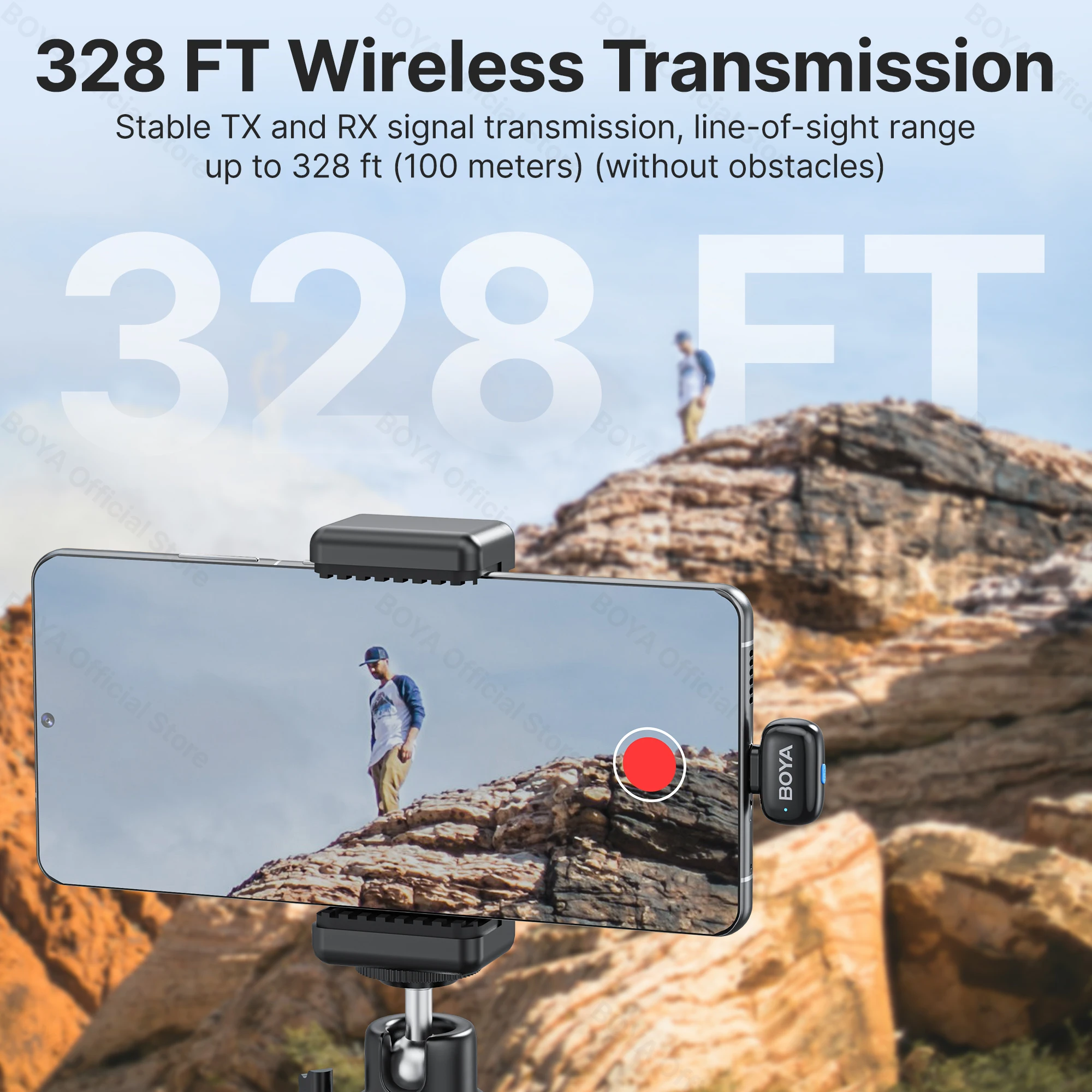 BOYA BOYA 미니 무선 라발리에 라펠 마이크 충전식 소음 제거 마이크 iPhone iPhone 15-16 iPad Android Type-C 스마트폰 카메라 PC 라이브 방송 오디오 비디오 녹화 Vlog