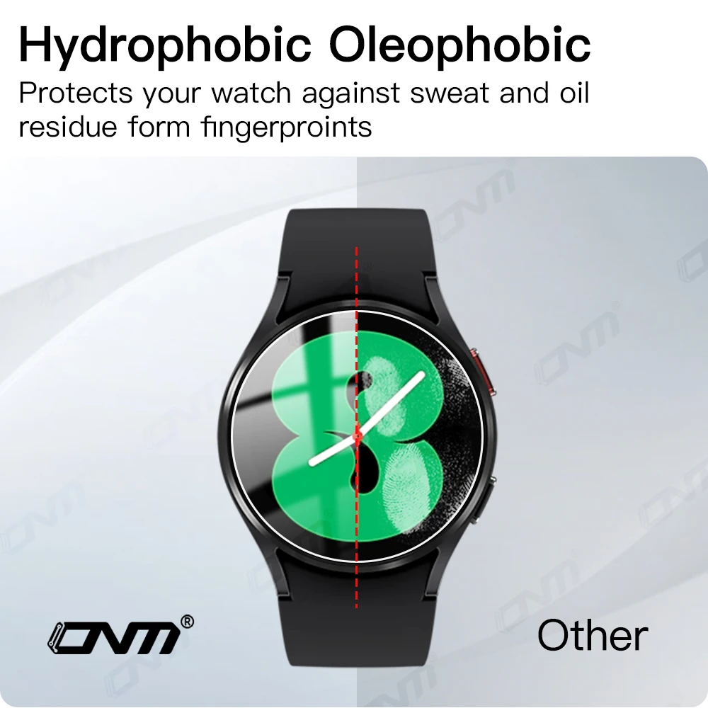 삼성 갤럭시 시계 7/6/5/4 용 9H 강화 유리 40/44mm 클래식 43/47mm 프로 화면 보호기 안티 스크래치 필름 액세서리