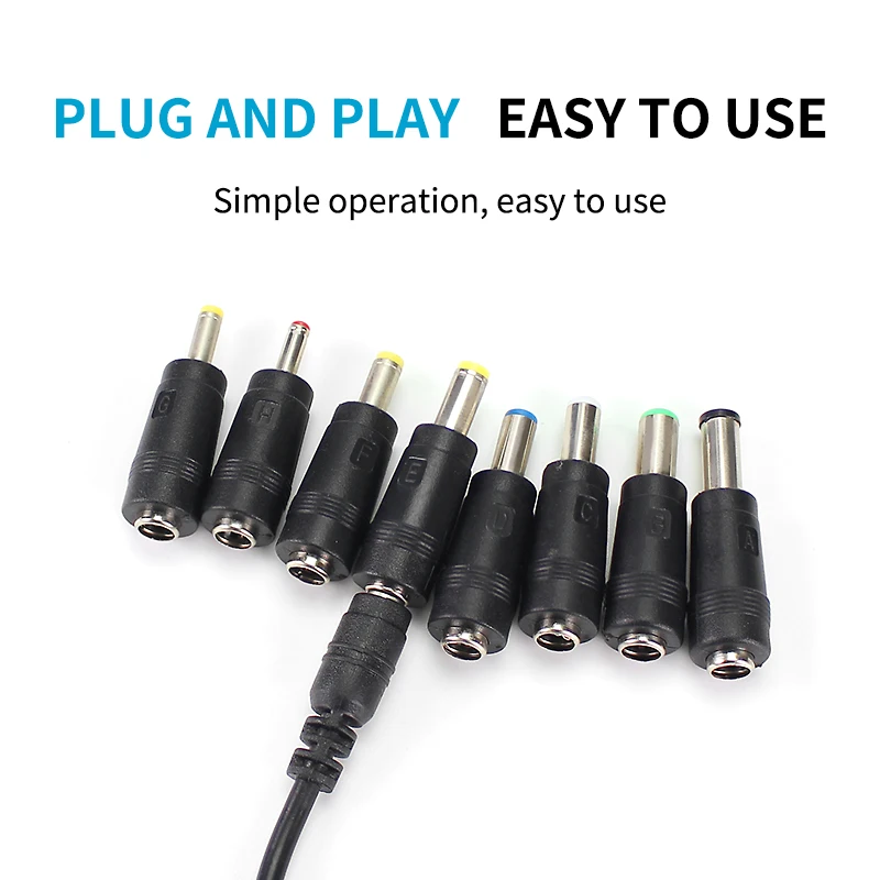 AC DC 조정 가능한 어댑터 12V 볼트 LED 디스플레이 화면 전원 공급 장치 DC 잭 커넥터 플러그가있는 220V ~ 3V 5V 9V 12V 24V 36V