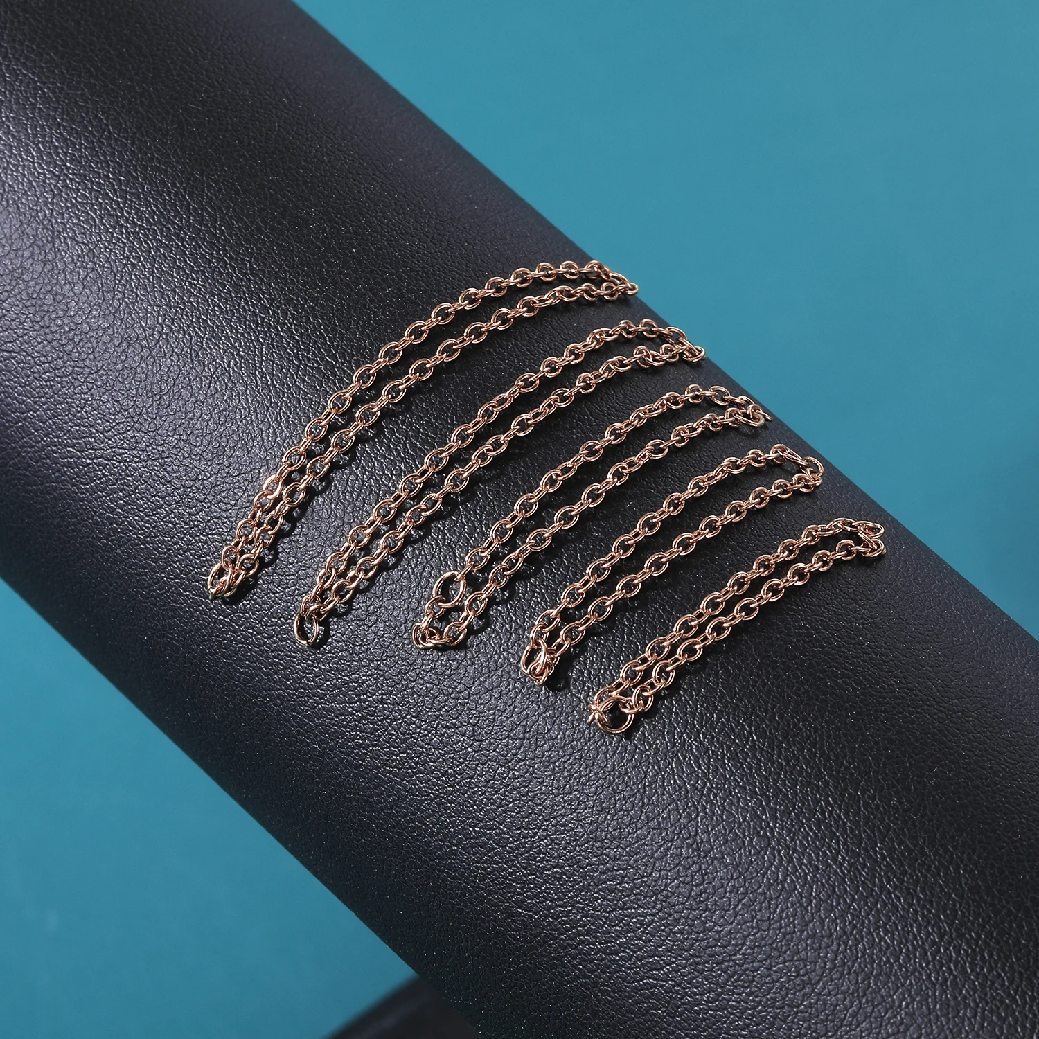 AOEDEJ 1PC 골드 컬러 코 체인 쥬얼리 스테인레스 스틸 산업 피어싱 체인 콧 구멍 체인 여성 바디 피어 싱 쥬얼리