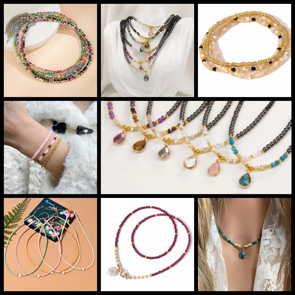 다채로운 천연 담수 쉘 비드 튜브 Rondelle 스페이서 비즈 쥬얼리 Making7.5