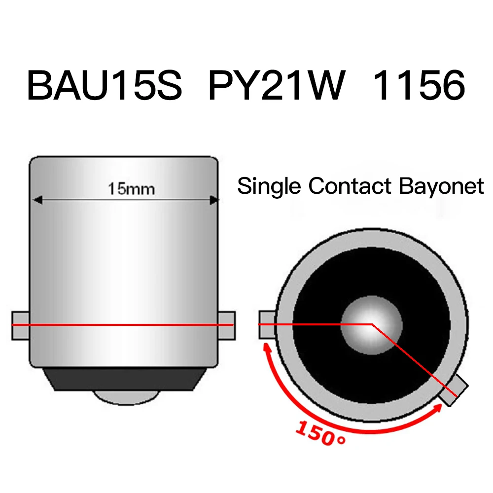 미니 LED 1156, R5W, R10W, P21W, BA15S, P21, 5W, 1157, BAU15S, PY21W, 자동차 신호 램프, 주간 주행등, 12V, 자동차 안개등, 2 개