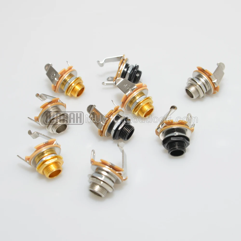 일렉트릭 기타 및 베이스 기타용 1pcs 일렉트릭 기타 입력 잭 1/4 