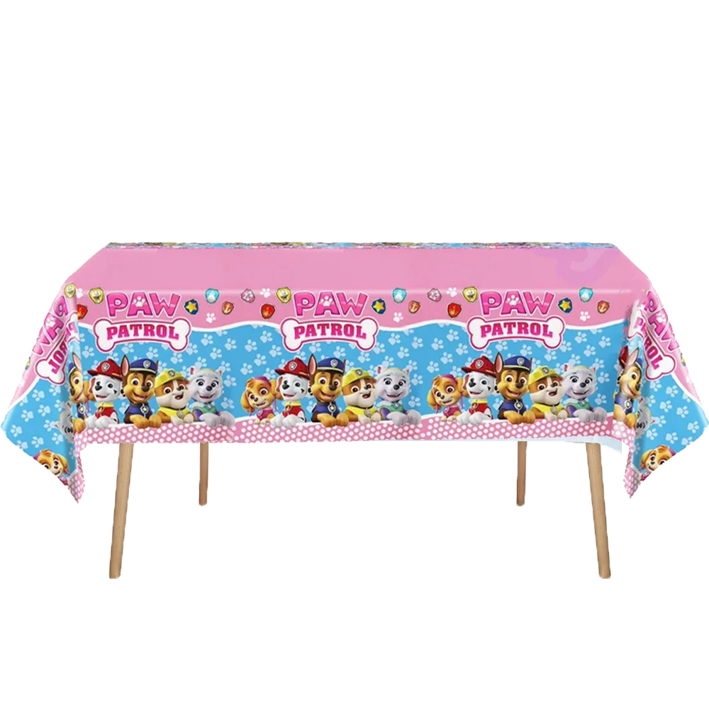 새로운 발 순찰 생일 장식 개 스카이 일회용 식기 컵 플레이트 식탁보 베이비 샤워 키즈 소녀 소년 파티 용품