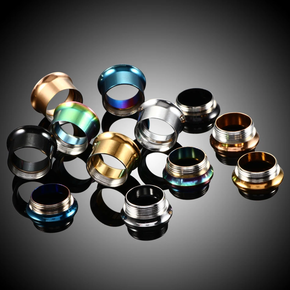 2 개/몫 2mm-30mm 스테인레스 스틸 귀 들장미 확장기 터널 및 플러그 귀걸이 나사 식 귀 확장 귀 확장
