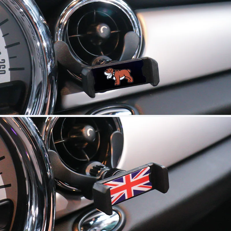 자동차 에어 벤트 아울렛 전화 홀더 미니 쿠퍼 F54 F55 F56 F57 R55 R56 R57 R60 R50 R52 R53 자동차 마운트 액세서리 ﻿