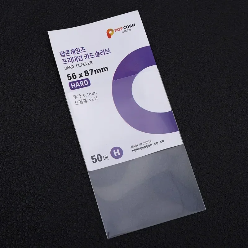 한국 카드 슬리브, HD 투명 케이팝 아이돌 카드 보호 슬리브, 포토카드 보호대 케이스 박스, 팝콘 카드홀더, 1-500 개