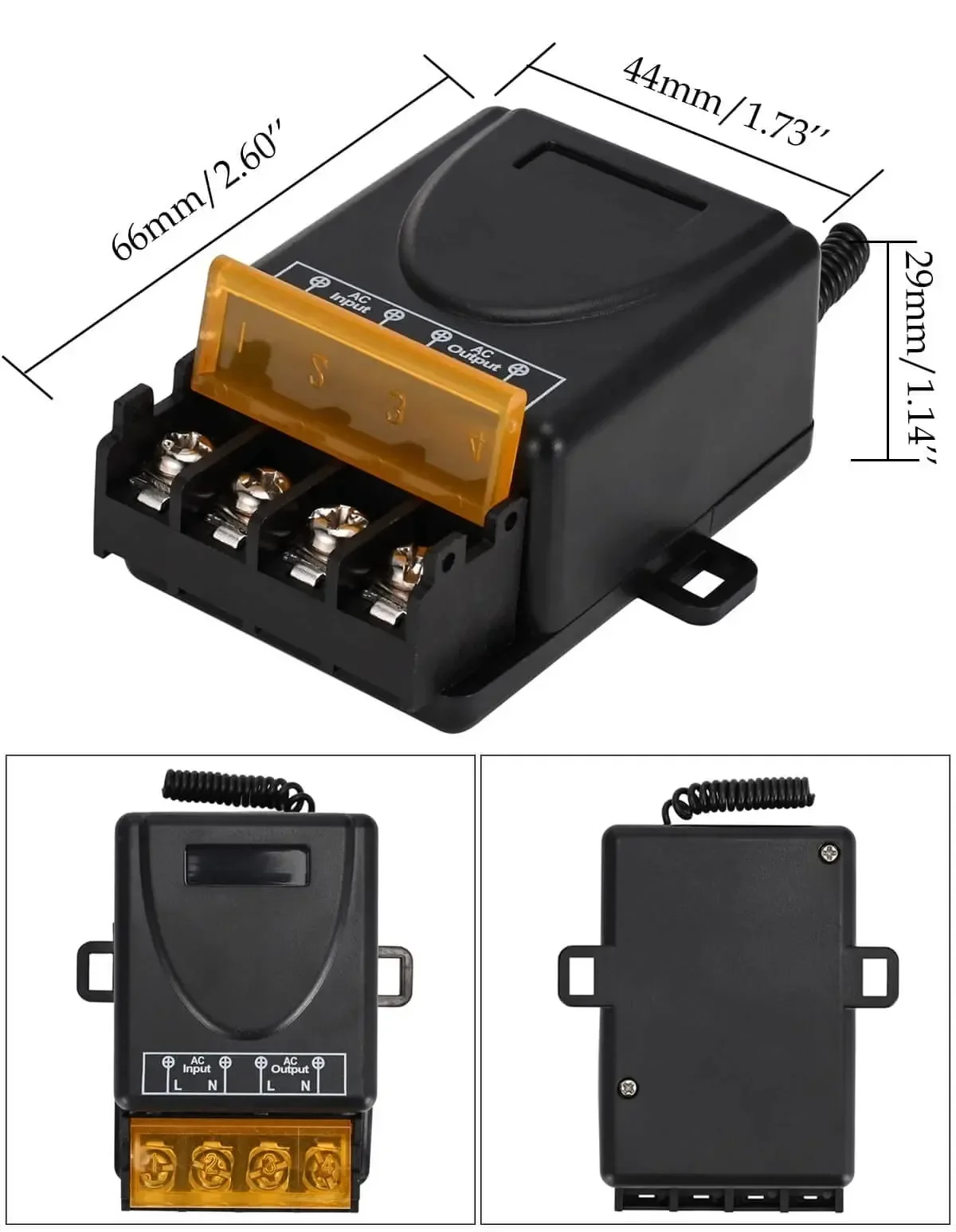 RF 무선 리모컨 스위치, 릴레이 모터, 워터 펌프, 문짝 액세스 시스템, 자동차 전원, 433Mhz, AC 220V