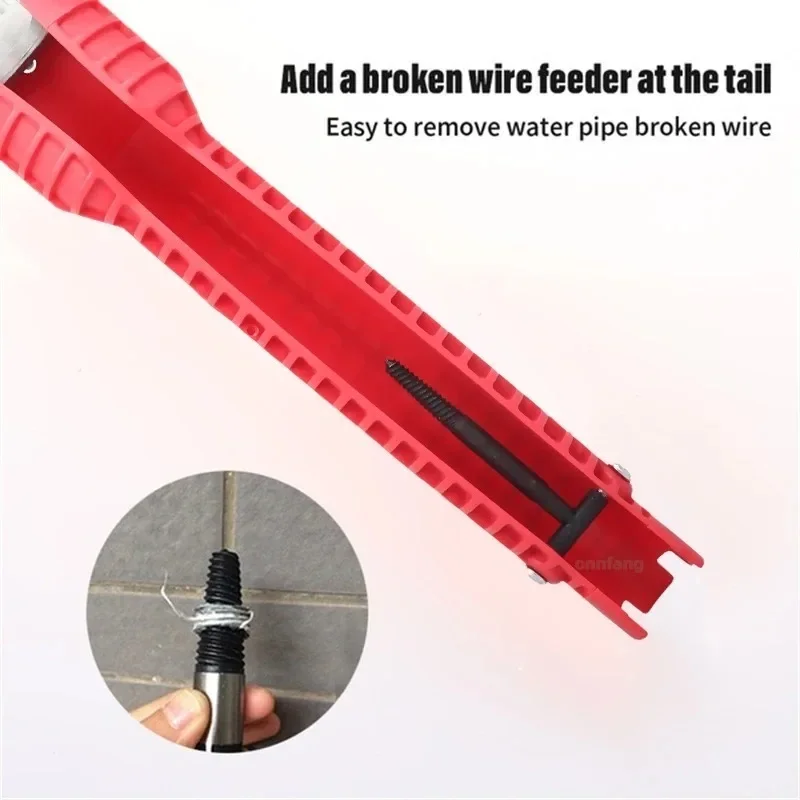 14 In 1 수도꼭지 싱크 렌치 파이프 렌치 수도꼭지 싱크 설치 키트 욕실 주방 배관 수리 설치 핸드 툴