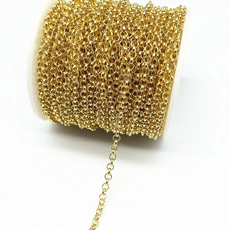 2 야드 Golded/silvered/Bronze 도금 목걸이 체인 쥬얼리 결과 만들기 DIY 목걸이 체인 재료 수제