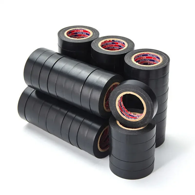 11M 검정색 난연성 전기 절연 테이프 전기 기사 와이어 고전압 PVC 방수 자체 접착 전기 테이프