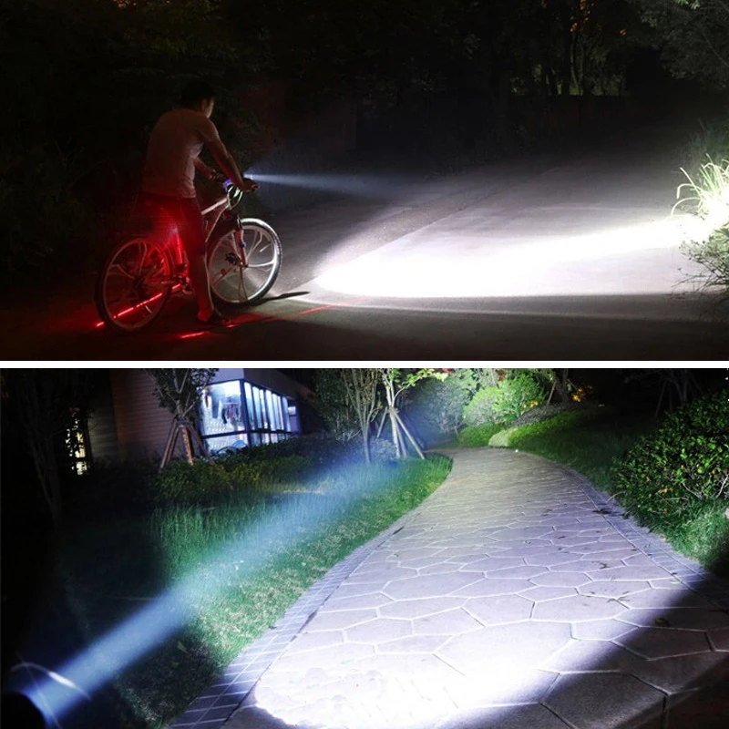 5000lm Led 흰색 전술 사냥 손전등 무기 총 라이트 + 소총 범위 Airsoft 마운트 + 스위치 + 18650 + USB 충전기 + 상자