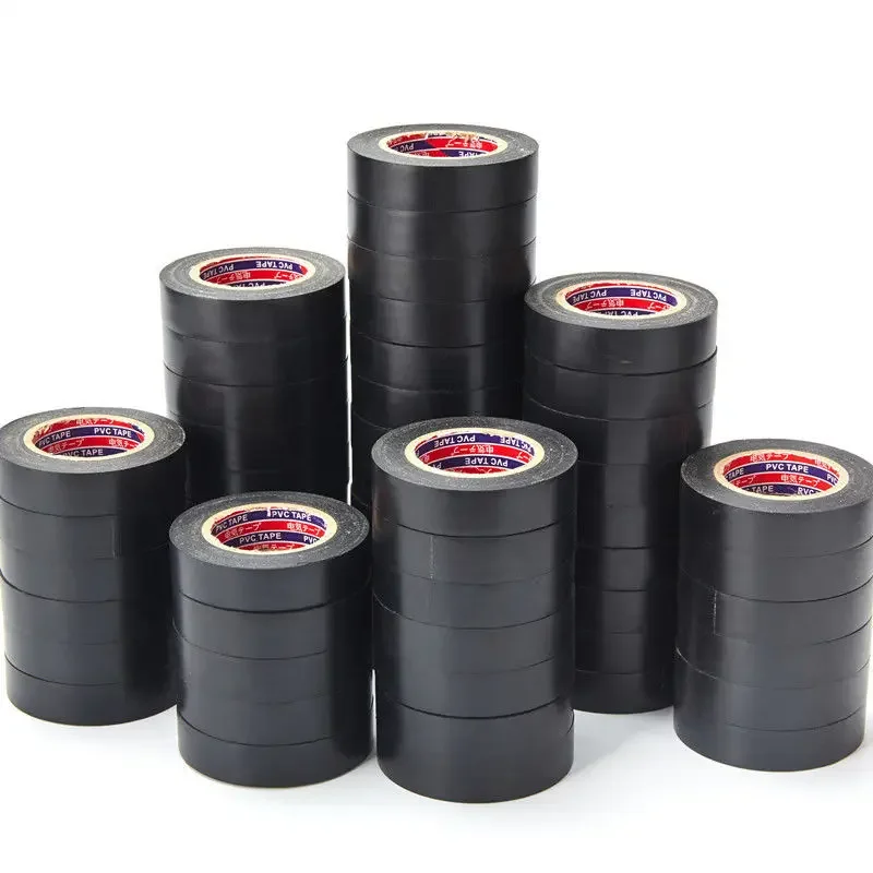 11M 검정색 난연성 전기 절연 테이프 전기 기사 와이어 고전압 PVC 방수 자체 접착 전기 테이프