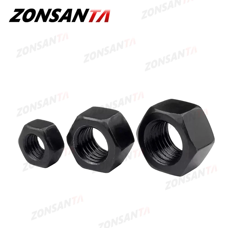 M2 M2.5 M3 M4 M5 M6 M8 M10 M12 M14 M16 M18 M20 M22 M24 M27 M30 M36 육각형 육각 너트 등급 8.8 검정색 탄소강 미터법 육각 너트