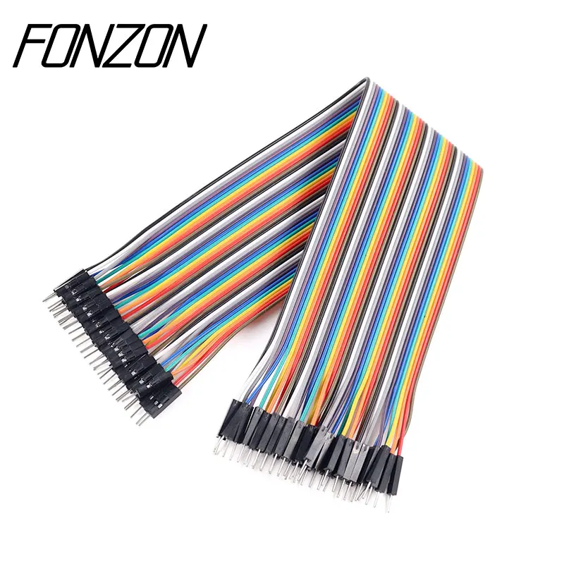 10-40cm 10-40Pin 브레드보드 점퍼 와이어 길이 옵션 Dupont 와이어 모듬 키트 암-수 여러 가지 빛깔의 리본 케이블
