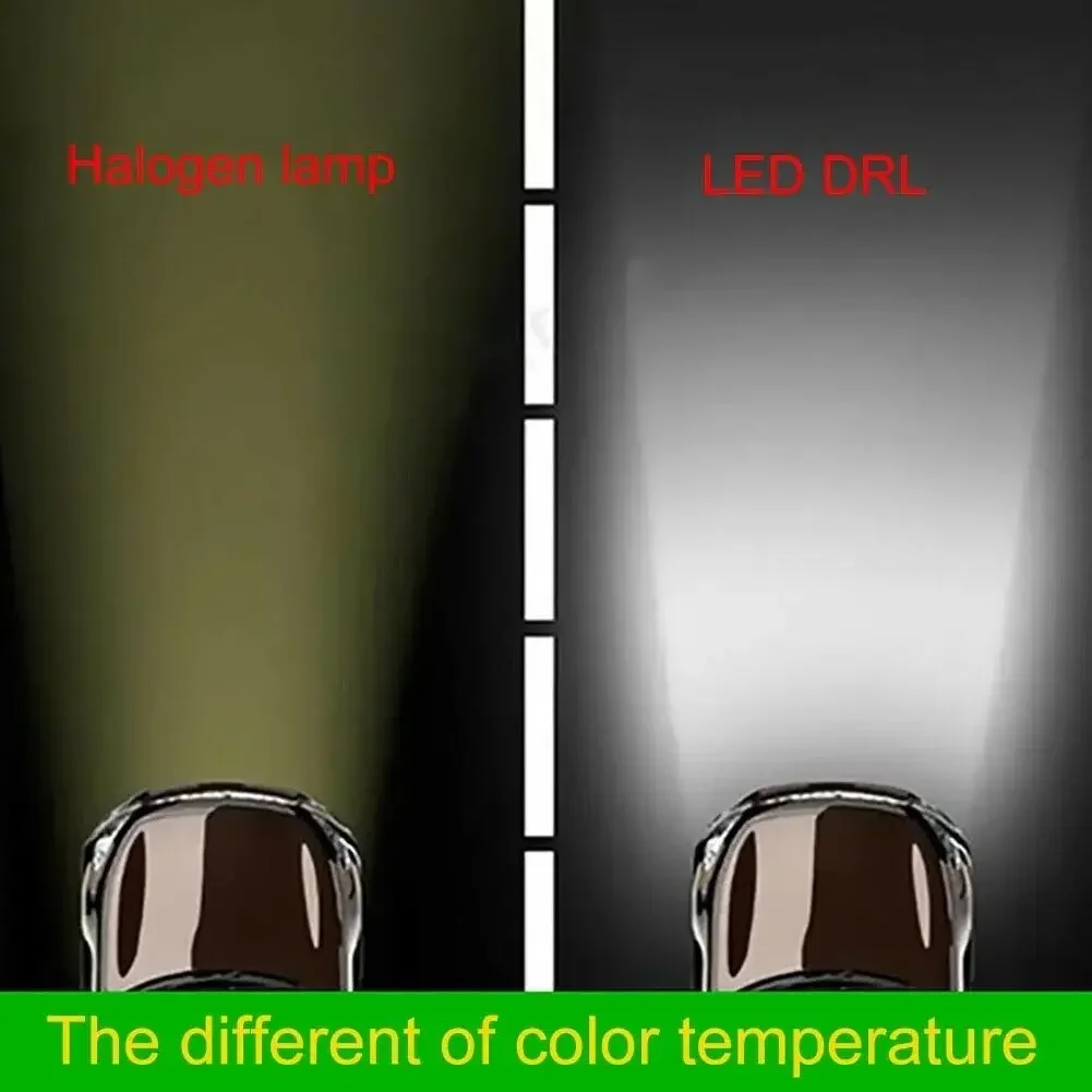 100W H4 H7 슈퍼 밝은 20Smd Led 자동차 주간 러닝 운전 안개등 램프 6000K 자동 운전 헤드 라이트 높은 낮은 빔 전구