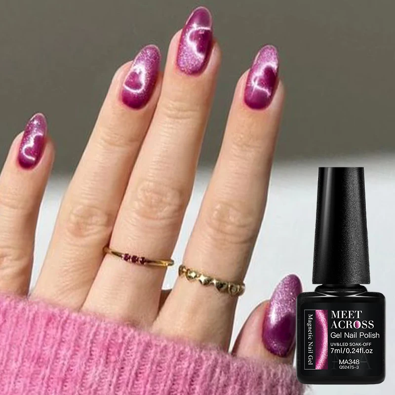 고양이 눈 젤 광택제, 손톱 자석 공구, 유연한 철사, 손톱에 하트 모양의 손톱 아트 손톱 용품을 만드는 데 사용