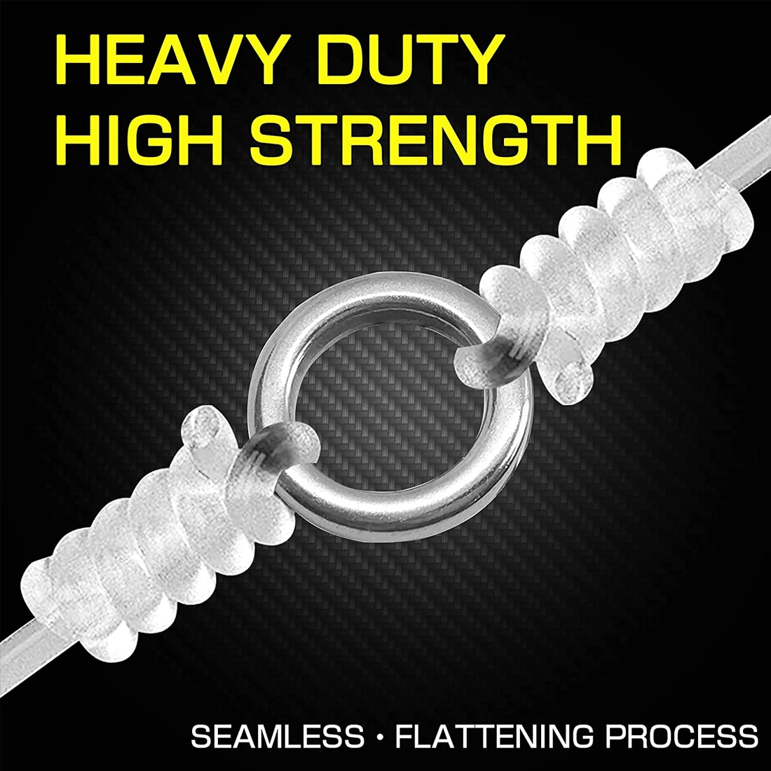 낚시 솔리드 링 20~100Pcs 낚시 미끼 커넥터 스테인레스 스틸 스냅 낚시 액세서리 솔리드 링 바닷물 태클 크롬