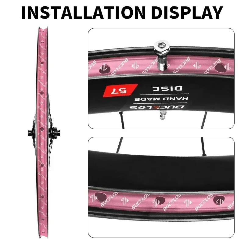 BUCKLOS 자전거 튜브리스 테이프 MTB 튜브리스 타이어 라이너 자전거 림 스트립 내마모성 휠 RimTape 17/19/21/23/25/28/30/32/35mm