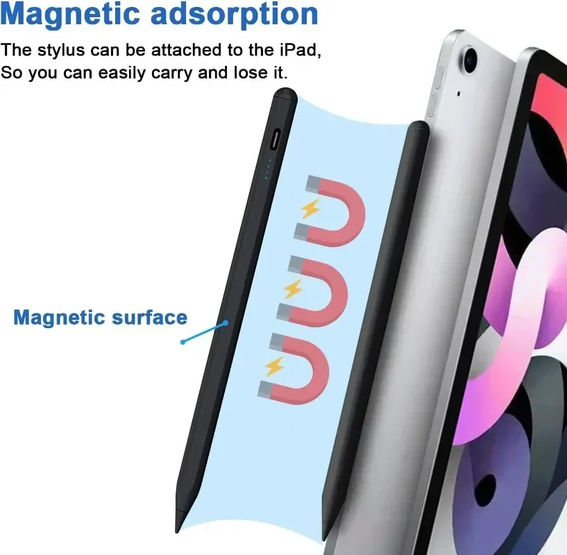 삼성 갤럭시 탭 A9 A9+ S9FE FE+ S9+S8+S7+S7FE S6lite A7 A8 A7lite iPad용 충전식 틸트 감도 펜용 스타일러스 펜