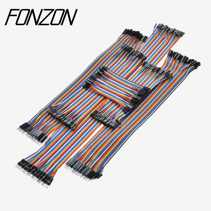 10-40cm 10-40Pin 브레드보드 점퍼 와이어 길이 옵션 Dupont 와이어 모듬 키트 암-수 여러 가지 빛깔의 리본 케이블