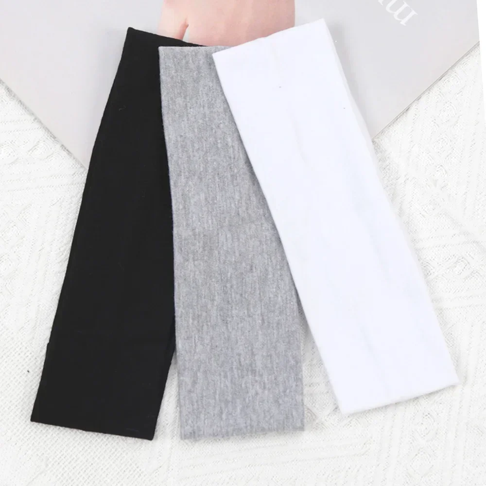 여성과 남성을위한 3pcs 탄성 솔리드 컬러 헤어 밴드 헤어 밴드 러닝 피트니스 스포츠 요가 머리띠 소녀 헤드 밴드 액세서리