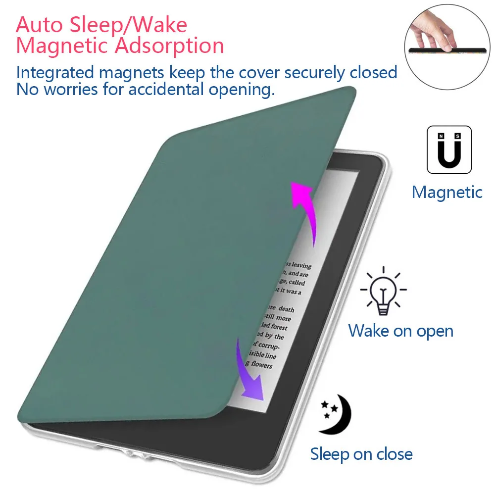 Kindle Paperwhite Colorsoft 용 아크릴 케이스 2024 2022 2021 2 3 6 10th 11th 12th Generation 6 6.8 7 인치 보호 커버 파우치