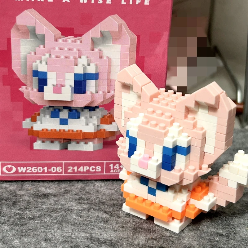 디즈니 108 스타일 스티치 LinaBell StellaLou 빌딩 블록 공주 만화 Figrues 벽돌 어린이 조립 장난감 모델 선물