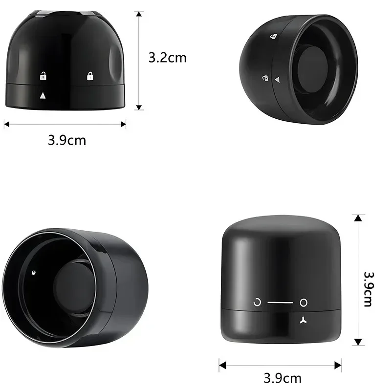 진공 레드 와인 샴페인 스토퍼 회전 잠금 병 마개 스파클링 와인 씰링 플러그 가정용 레드 와인 코르크 바 도구