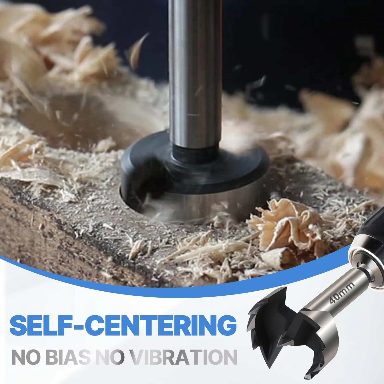 Versery 1Pc 6mm-100mm Forstner 목공 도구 구멍 톱 힌지 보링 드릴 비트 라운드 생크 고 탄소강 커터