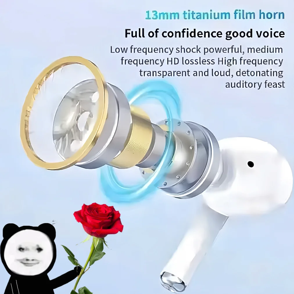 A5 블루투스 헤드폰 Airs pro 이어폰 블루투스 5.3 auriclees 이어버드 게임용 헤드셋