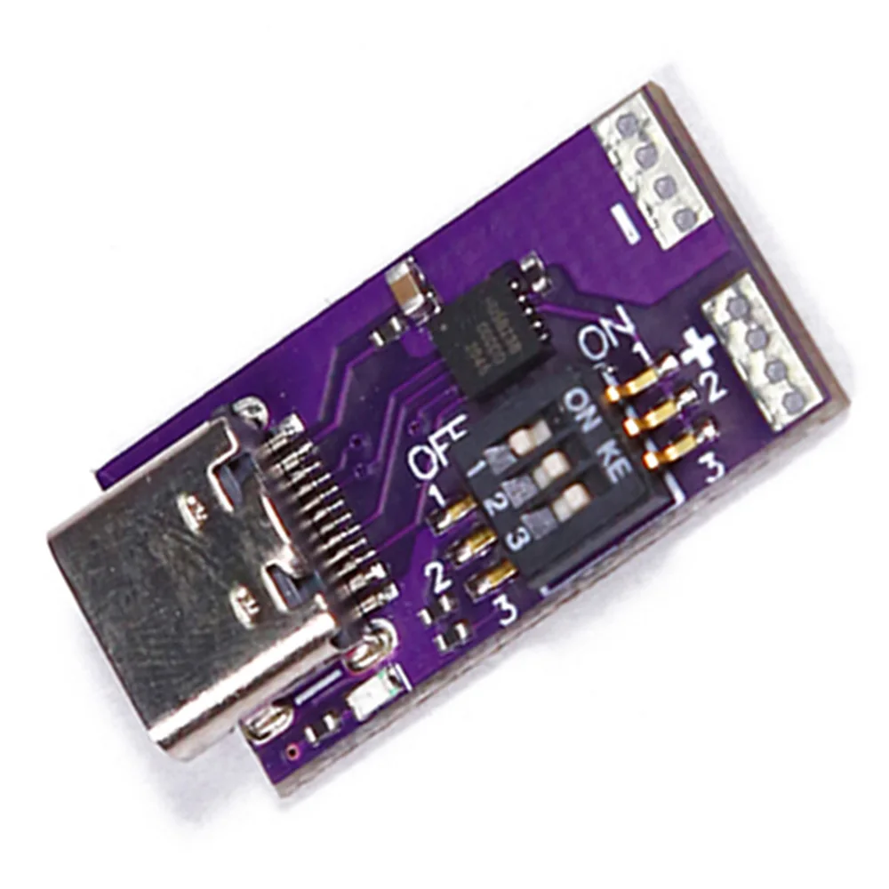 100W Type-C PD 고속 충전기 디코이 보드 DC 노트북 모터 LED 조명용 5V 9V 12V 15V 20V 5A 고정 출력 전원 충전 모듈