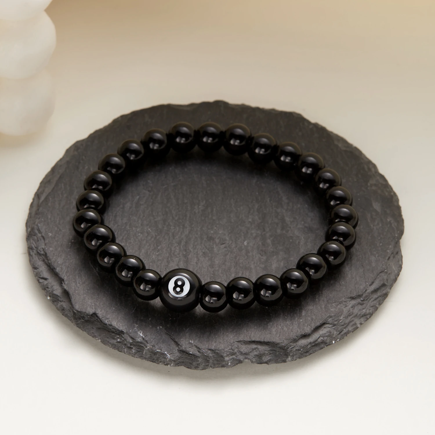 새로운 당구 파란색 된 블랙 8 손 팔찌 숙녀 남자 크로스 럭키 패션 쥬얼리 액세서리