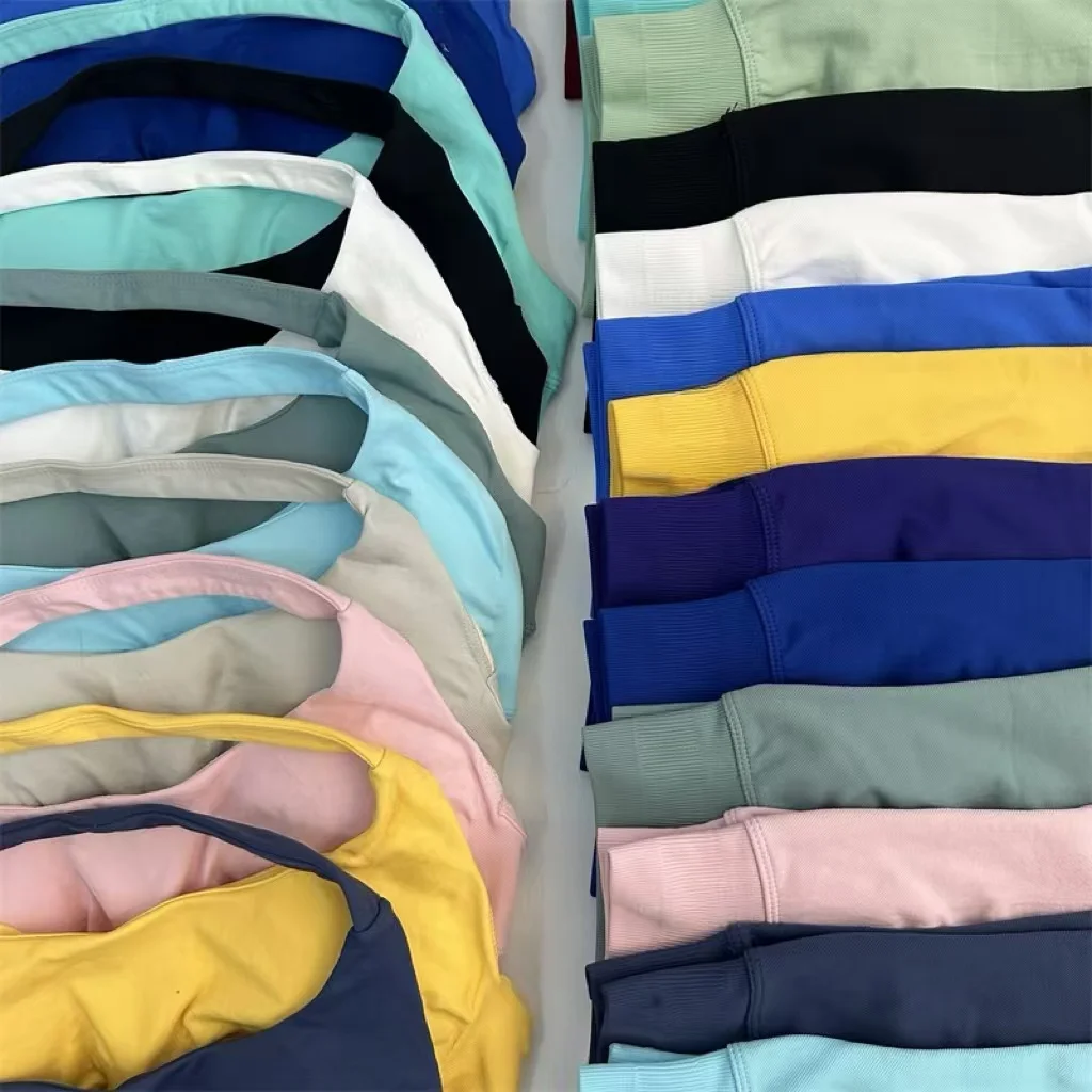 노로고 요가 반바지 세트 심리스 요가 세트 운동 스크런치 반바지 세트 홀터 스포츠 브라 스크런치 반바지 피트니스 의류 짐 슈트