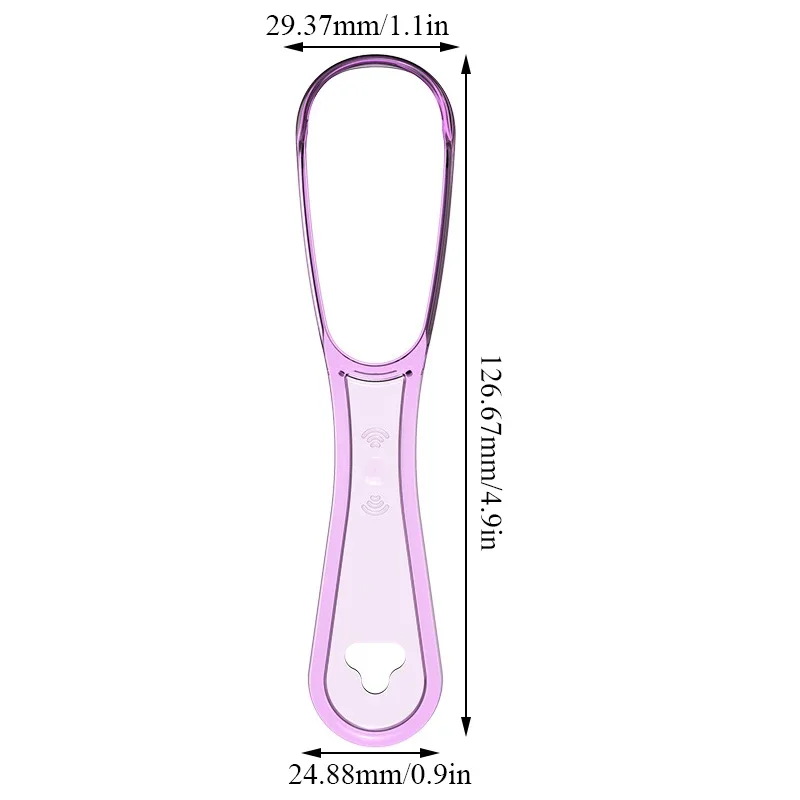 혀 클리너 1pcs 혀 클리너 혀 청소 스크레이퍼 재사용 가능한 구강 청소 스크레이퍼 여러 가지 빛깔의 구강 위생 관리 혀 브러쉬 도구